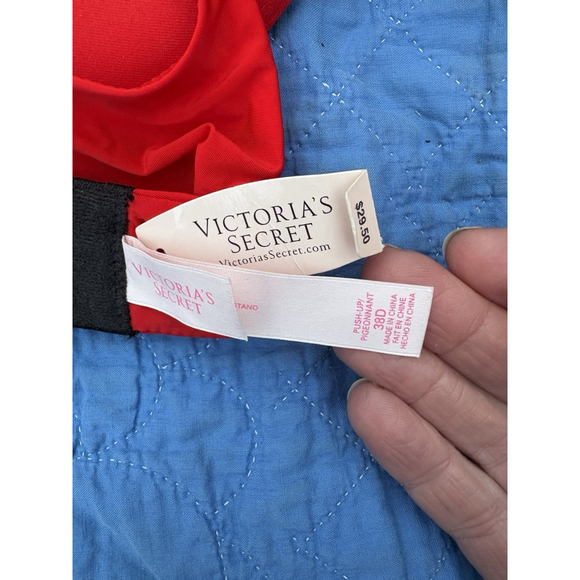 Victoria's Secret Womens Underwire Push Up Bra Size 38D NWT Full Coverage Red - Picture 5 of 6